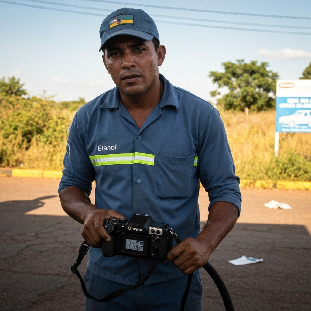 Bomba de etanol em posto de combustível