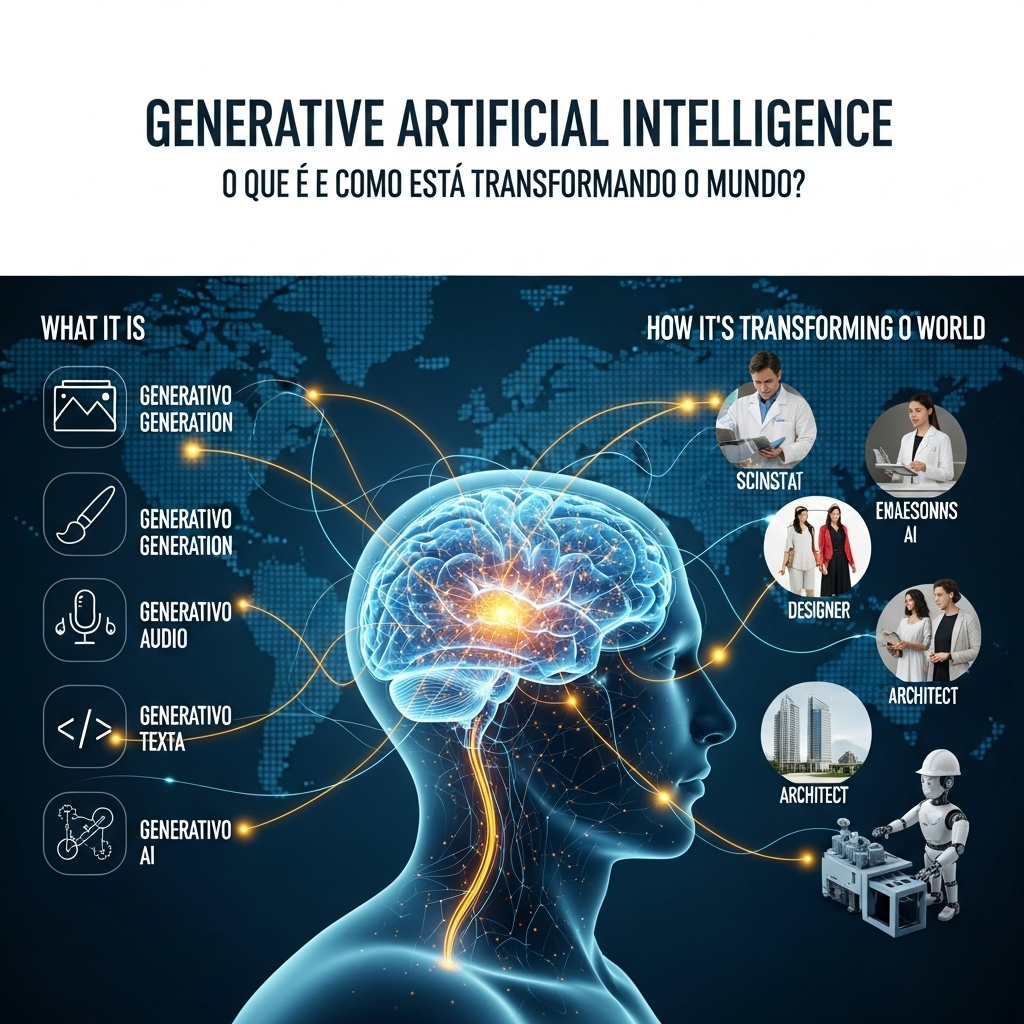 Inteligência Artificial Generativa transformando o mundo