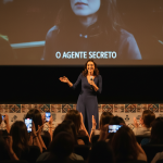 Maria Fernanda Cândido divulga ‘O Agente Secreto’ em Recife