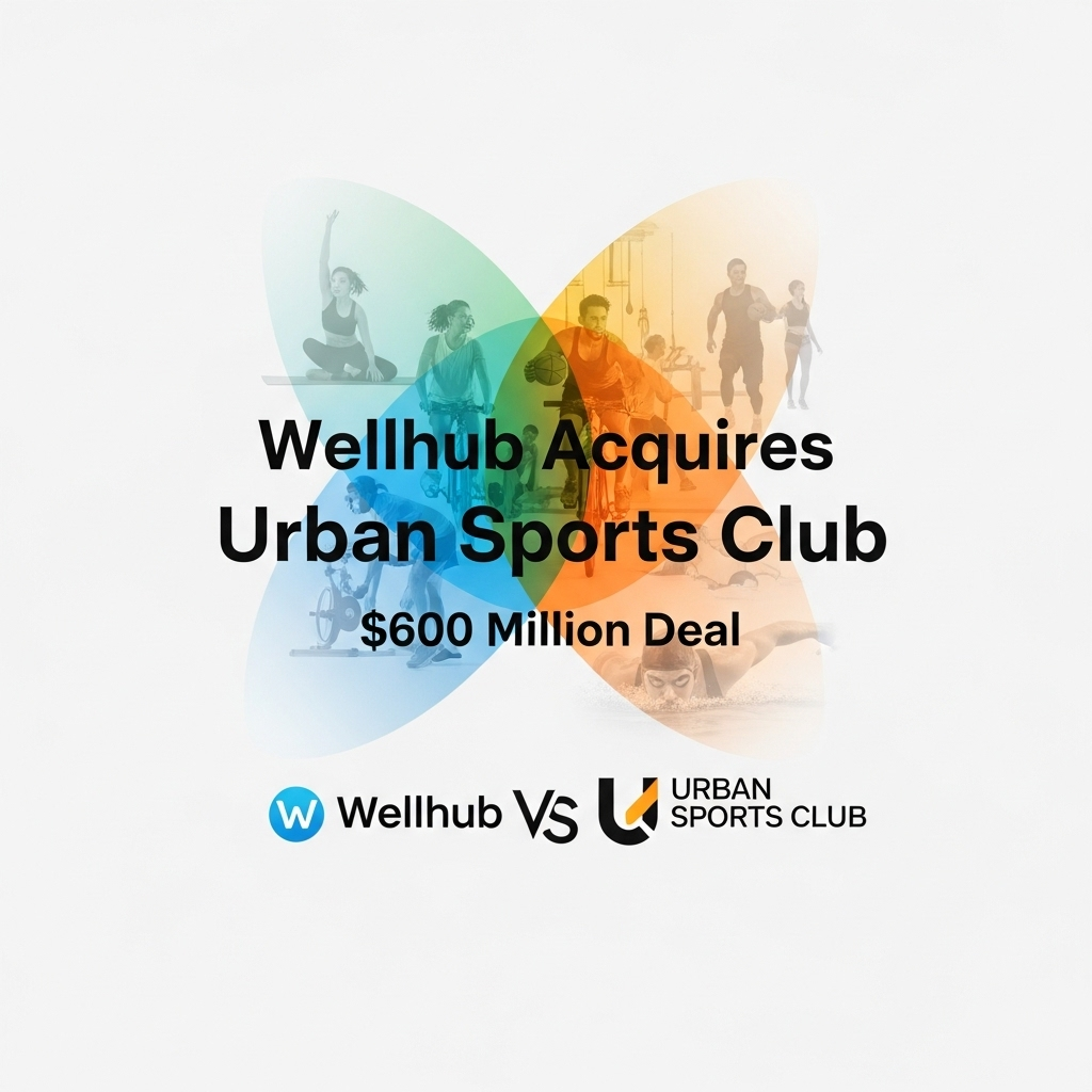 Logo da Wellhub ao lado do logo da Urban Sports Club.