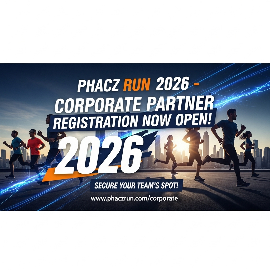 Corredores na Phacz Run 2025, ao nascer do sol.