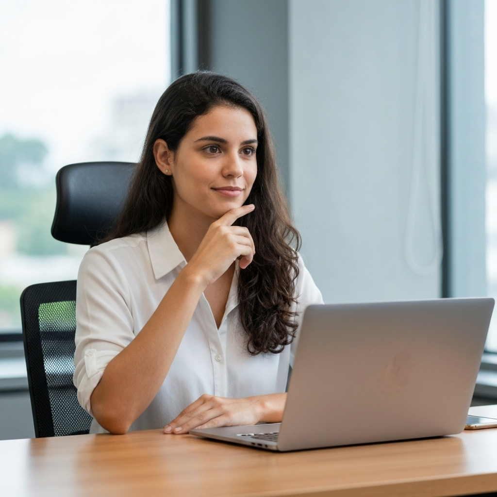 Trabalhadores em ambiente corporativo sorrindo, representando bem-estar no trabalho.