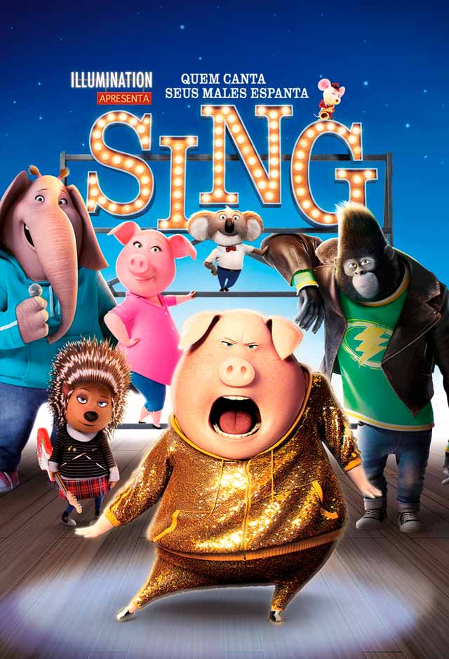 Cartaz do filme Sing – Quem canta seus males espanta