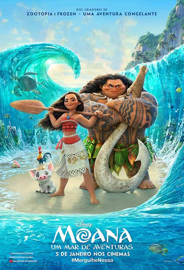 Cartaz do filme Moana – Um mar de aventuras – 2016