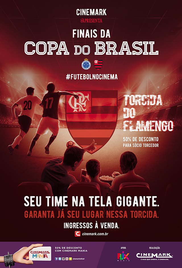 Cartaz do filme Copa do Brasil 2017 – Cruzeiro x Flamengo – Torcida Flamengo