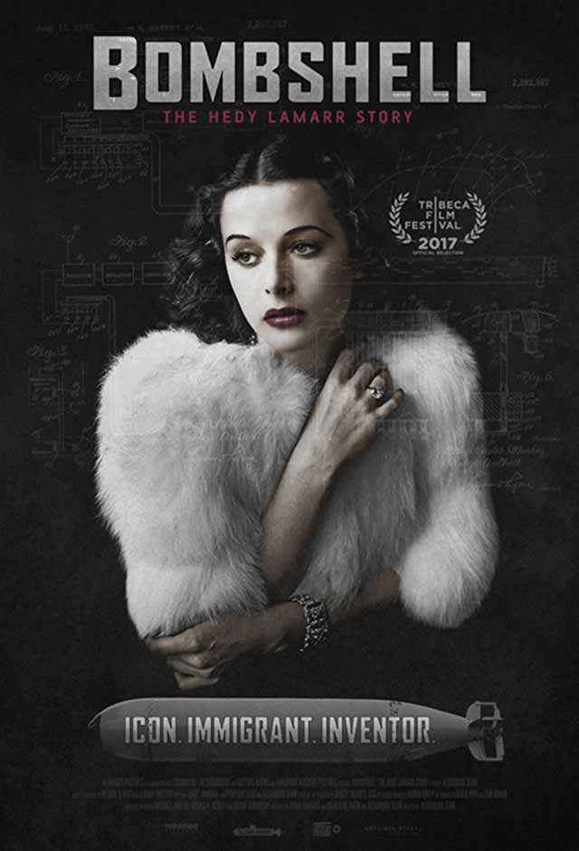 Cartaz do filme Bombástica: a história de Hedy Lamarr