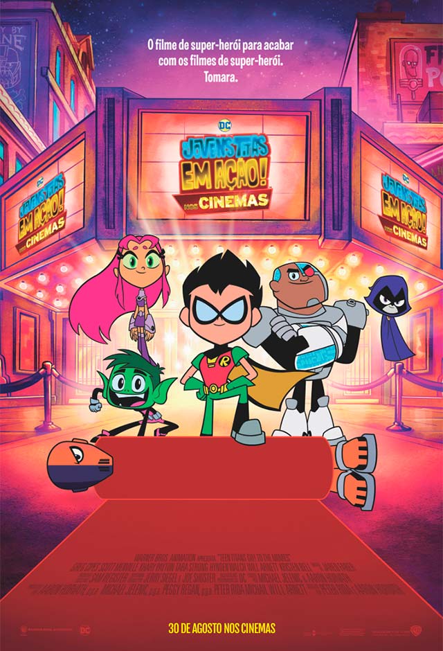 Cartaz do filme Os Jovens Titãs em Ação! Nos Cinemas