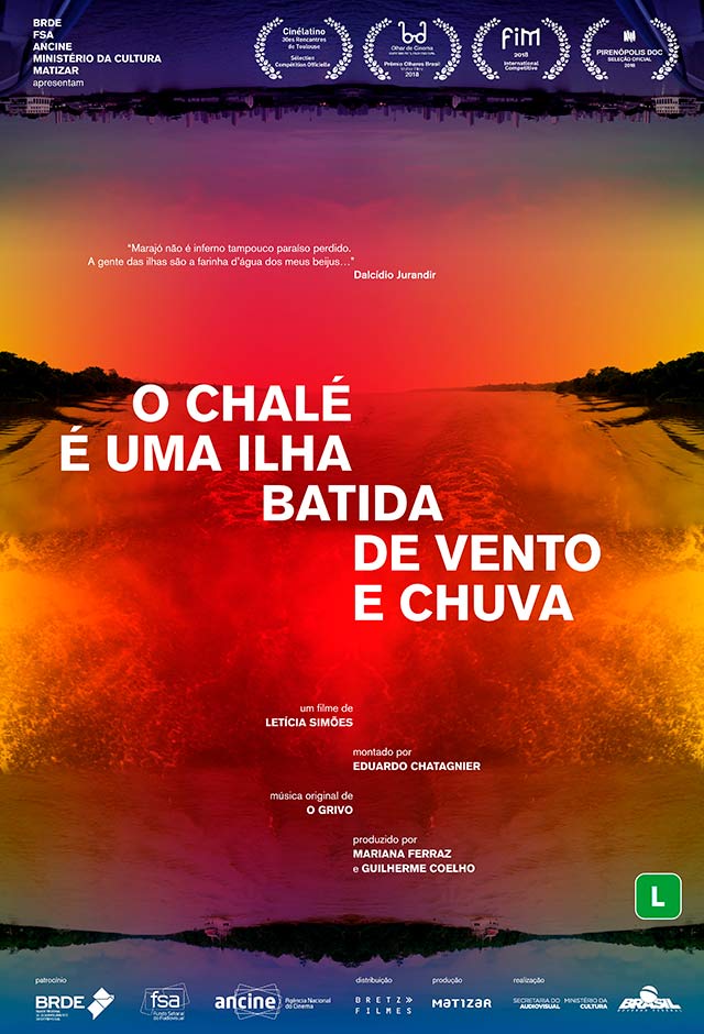 O Chalé É Uma Ilha Batida De Vento E Chuva