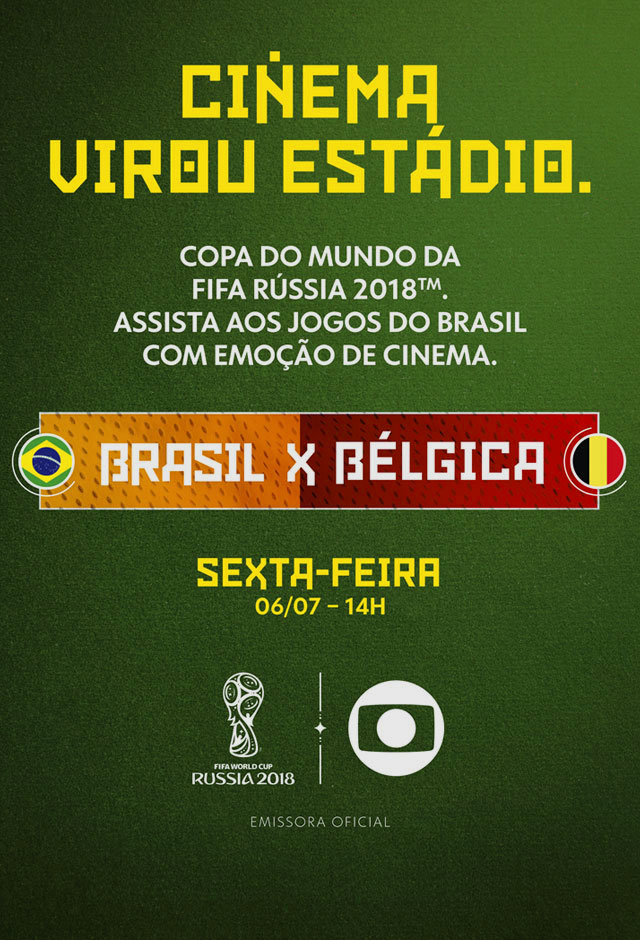 Cartaz do filme Rússia 2018 – Brasil X Bélgica