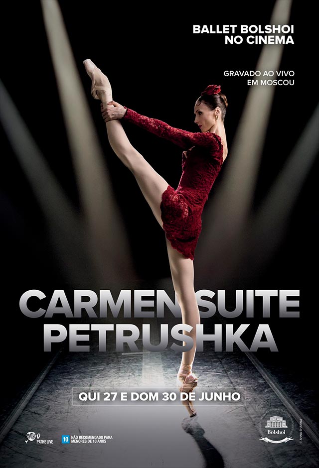 Cartaz do filme Ballet Bolshoi Carmem e Petrushka