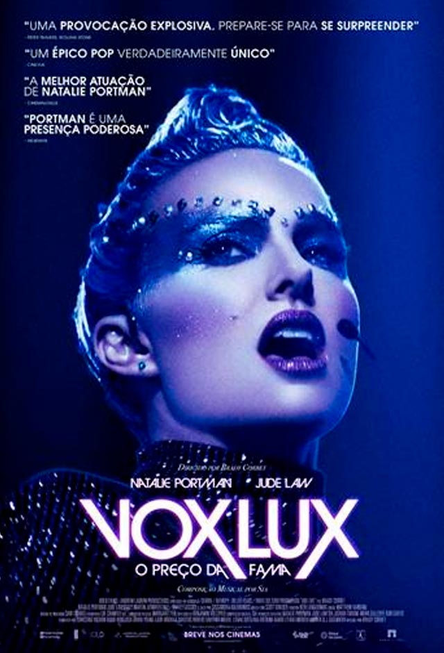 Cartaz do filme Vox lux – O preço da fama