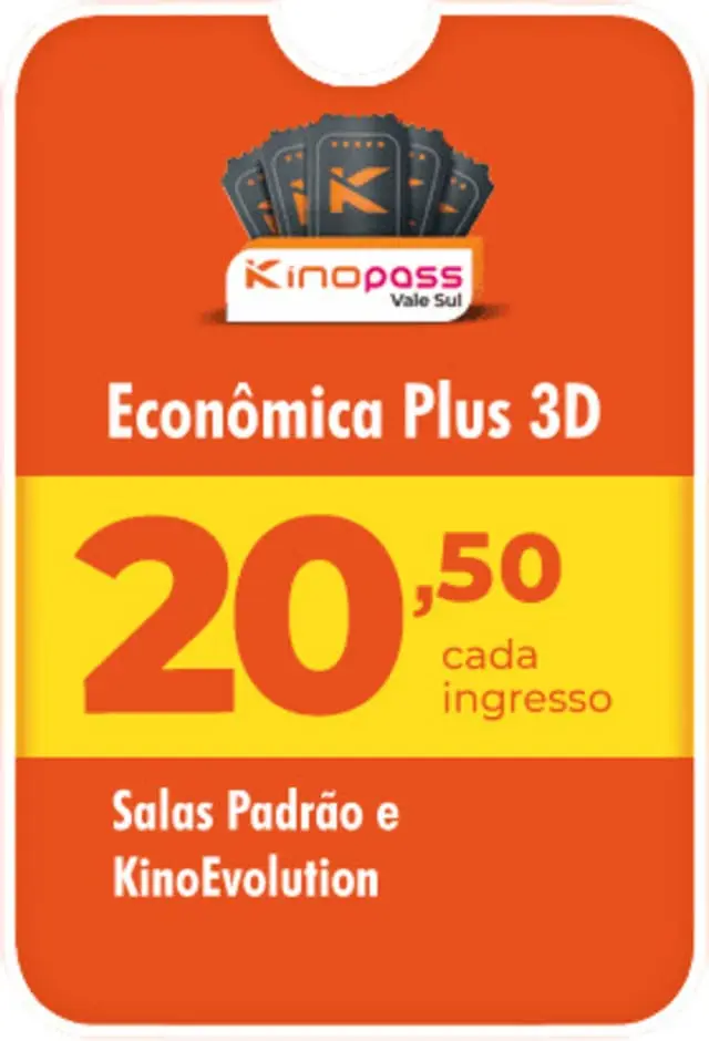 VALE SUL - Kinopass Econômico 3D - 02/07/2025