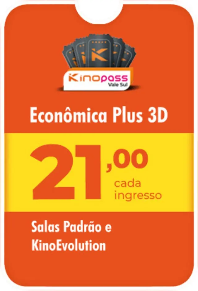 VALE SUL - Kinopass Econômico 3D - 08/10/2025