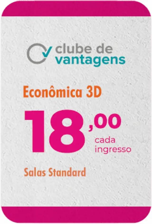 Clube de Vantagens - Classe Econômica 3D -12/07/24