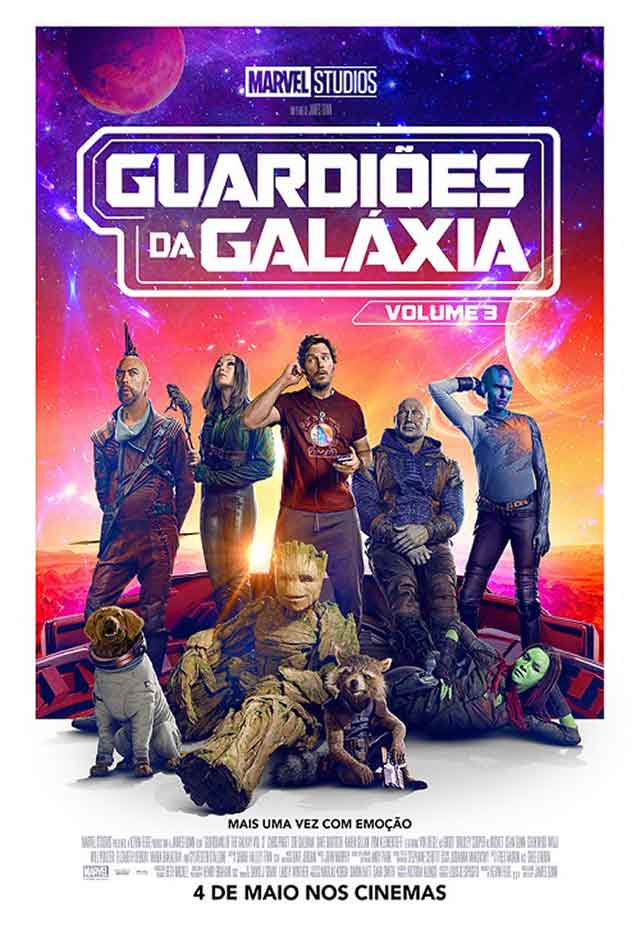 Cartaz do filme Guardiões da Galáxia Vol. 3