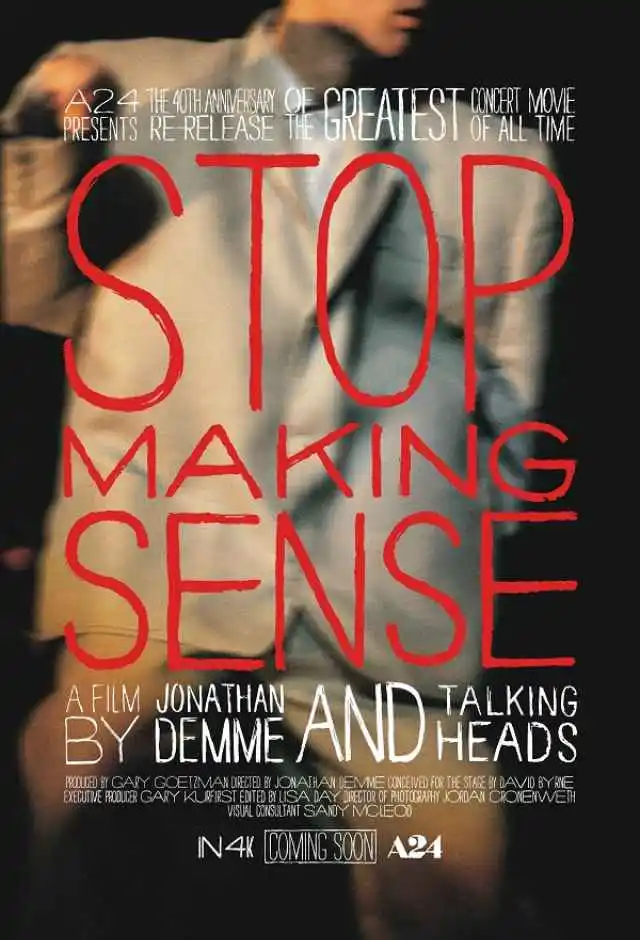 Cartaz do filme Stop Making Sense