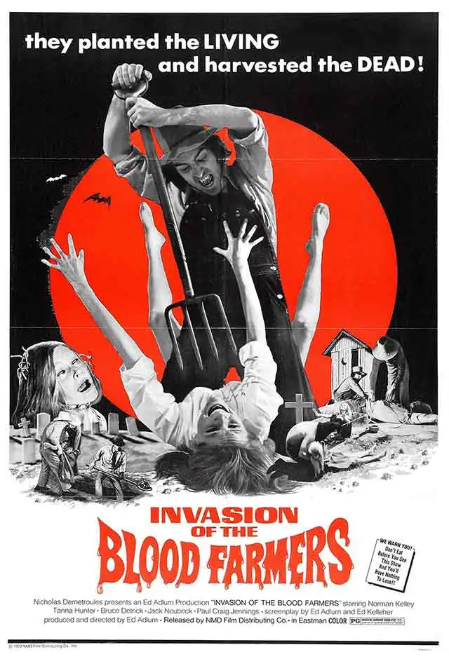 Cartaz do filme A Invasão Dos Fazendeiros De Sangue