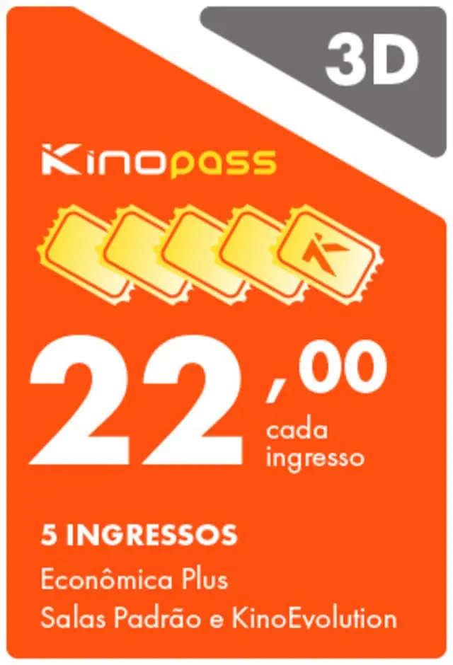 Kinopass Econômico 3D - 31/12/2025