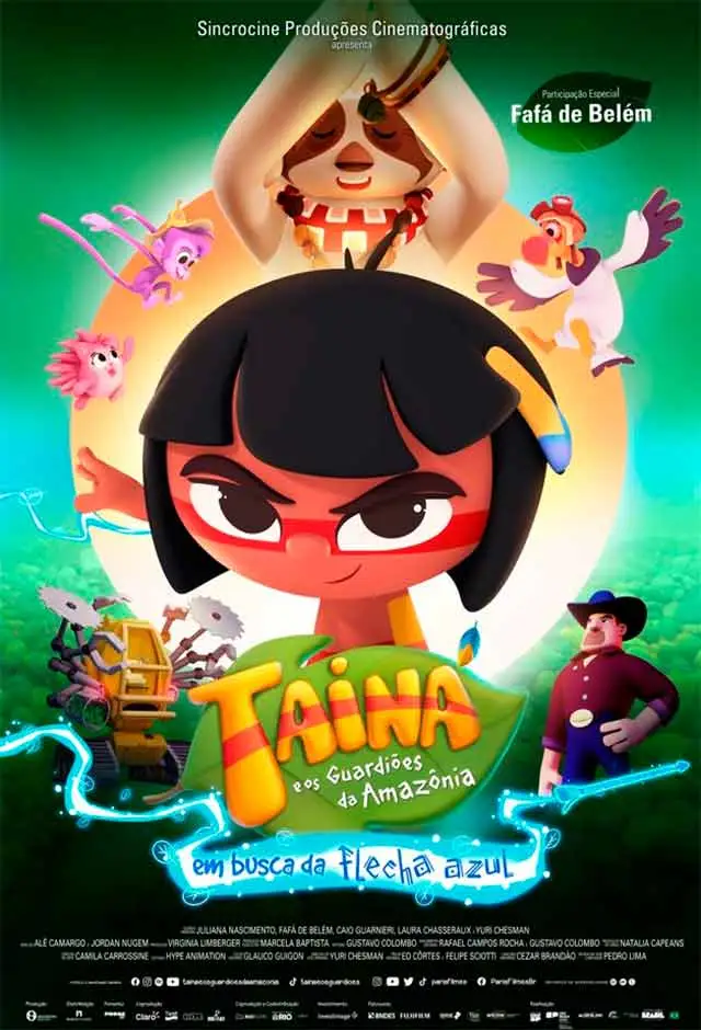 Cartaz do filme Tainá E Os Guardiões Da Amazônia – Em Busca Da Flecha Azul