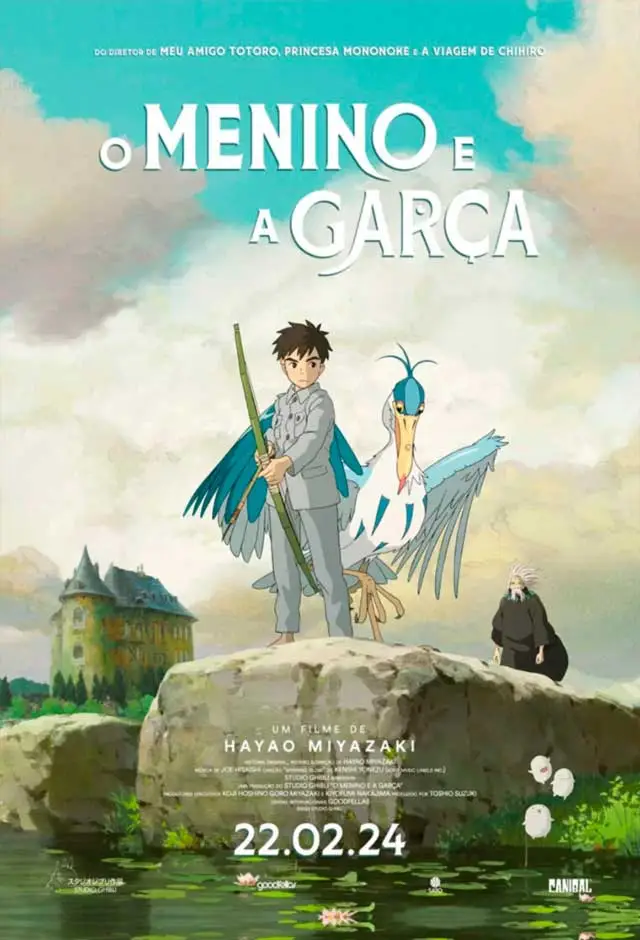 Cartaz do filme O Menino e a Garça