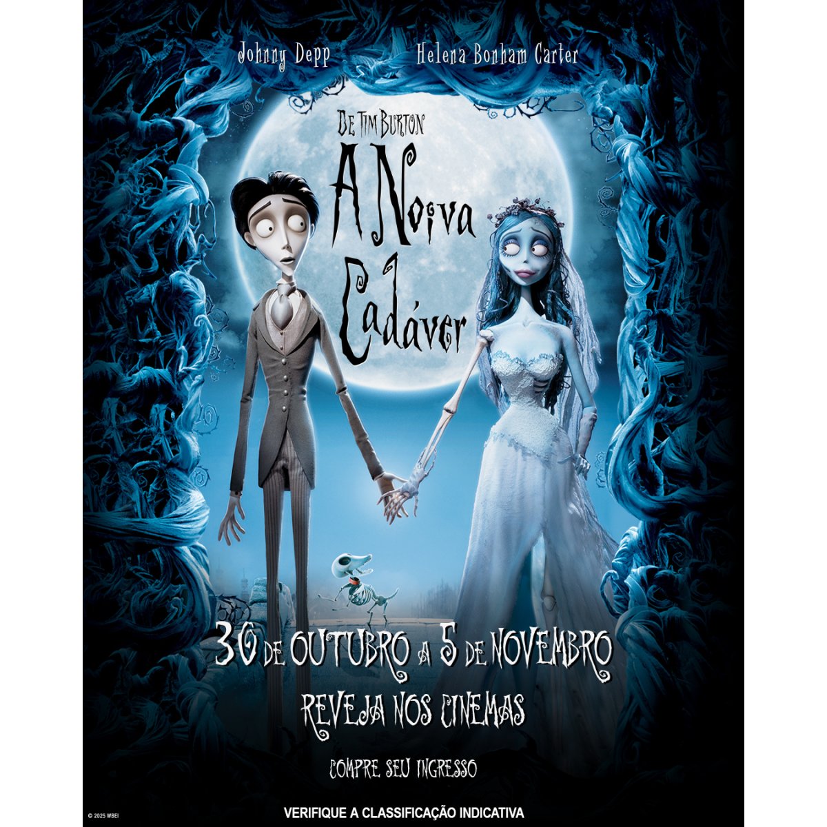 Clássico 'A Noiva Cadáver' retorna aos cinemas após 20 anos