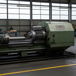 Técnico realizando manutenção preventiva em máquina industrial