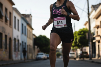 Tênis Speedzone Rosa, edição especial Netshoes, Fila e FEMAMA para o Outubro Rosa.