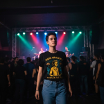 Pessoas em show aproveitando a música ao vivo.