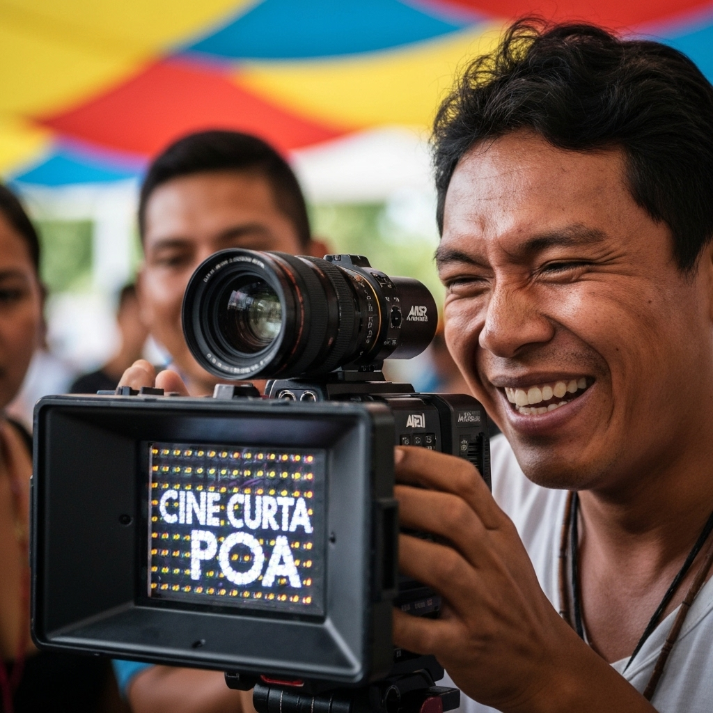 Público assiste à exibição de filme no Cine Curta POA