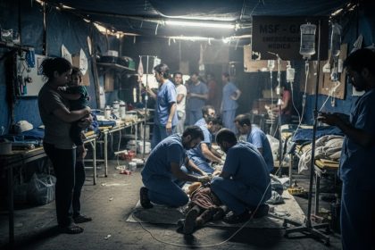 Equipe Médicos Sem Fronteiras trabalhando em Gaza após retomada das atividades.