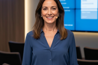 Patrícia Baldez apresentando na Semana de IA do Serpro.