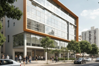 Fachada do Haus Mitre Station Moema, novo empreendimento em parceria com o Airbnb.