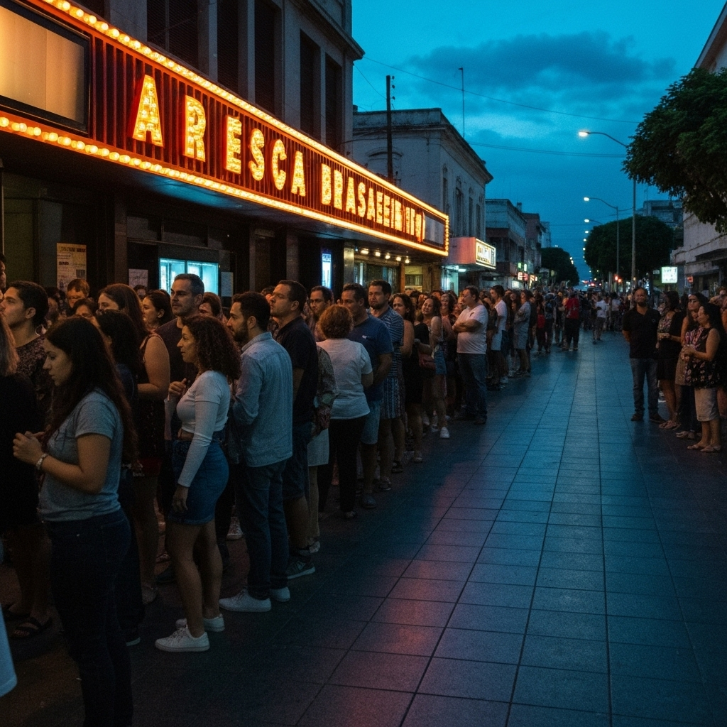 Filmes em cartaz no Brasil, disputando a preferência do público.