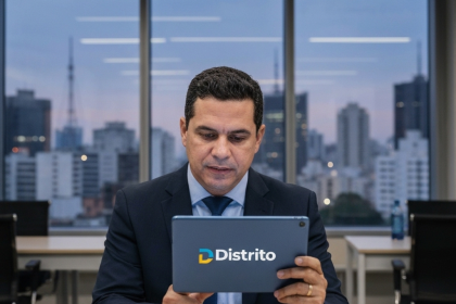 Gráfico ilustrando o AI Transformation Index (ATI) do Distrito