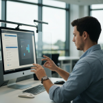 Servidor com engrenagens e ícones de inteligência artificial, representando a adoção da técnica RAG pelo Serpro.