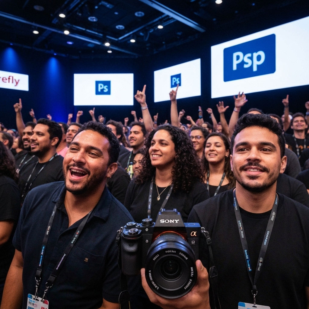 Adobe Firefly e Photoshop com IA Generativa na MAX 2025