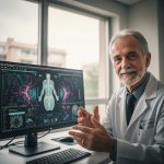 Médico analisando exame com auxílio de IA