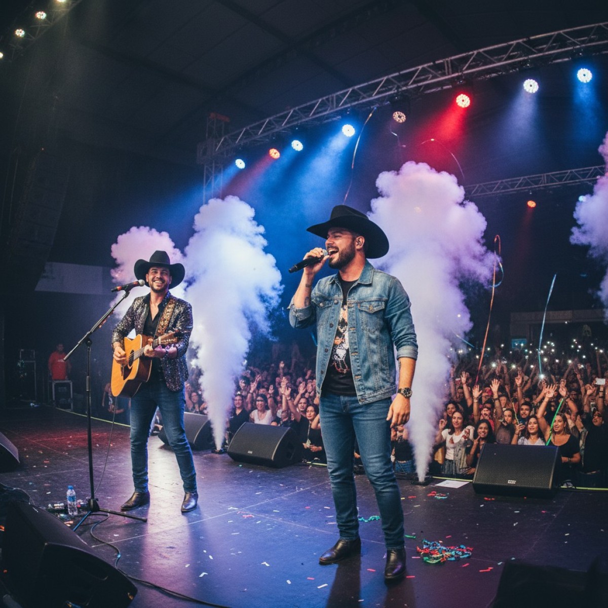 Israel e Rodolffo gravação DVD Nosso Mundo em Goiânia