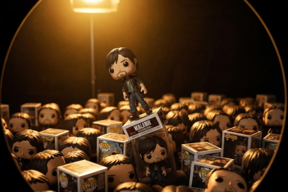 Itens do leilão de The Walking Dead expostos.