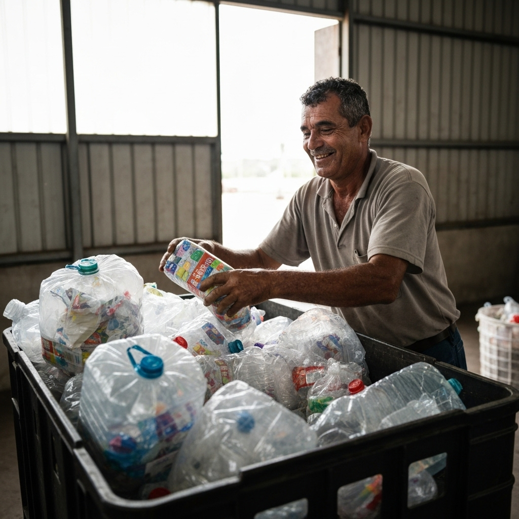 Ilustração de engrenagens em ciclo representando a economia circular.