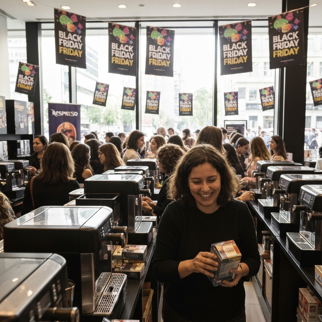 Black Friday Nespresso 2025: Ofertas em máquinas e acessórios.