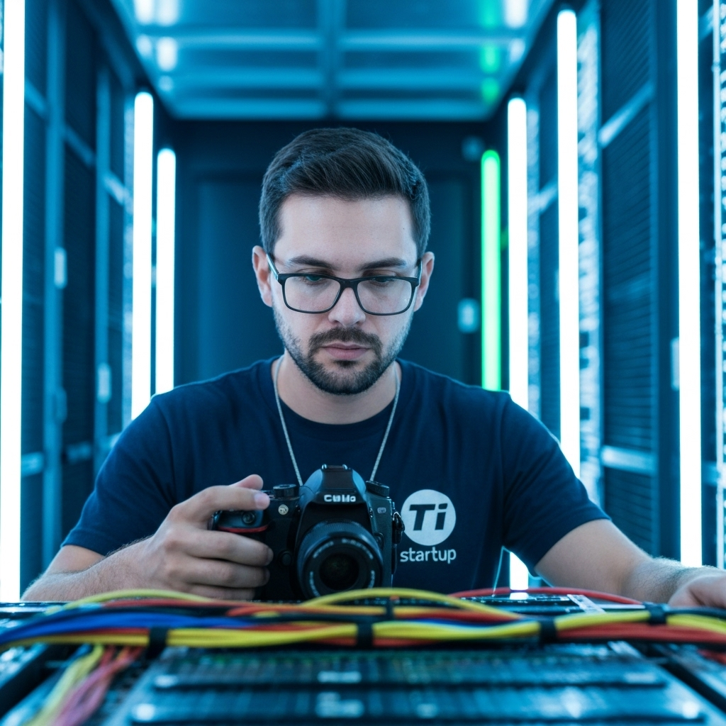 Infraestrutura de nuvem com DNS representado por um globo translúcido.
