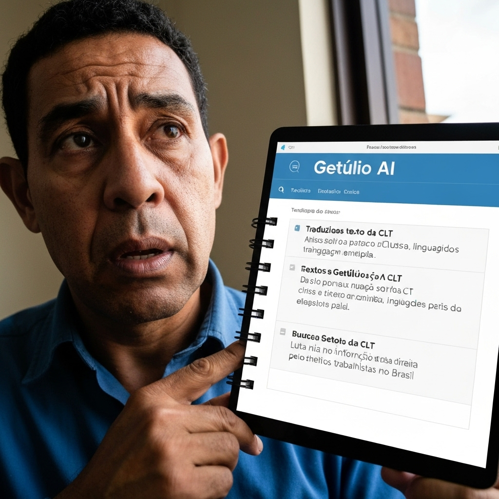 Getúlio AI traduzindo CLT para linguagem acessível