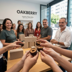 Nova loja OAKBERRY no Esporte Clube Sírio com blocos sustentáveis