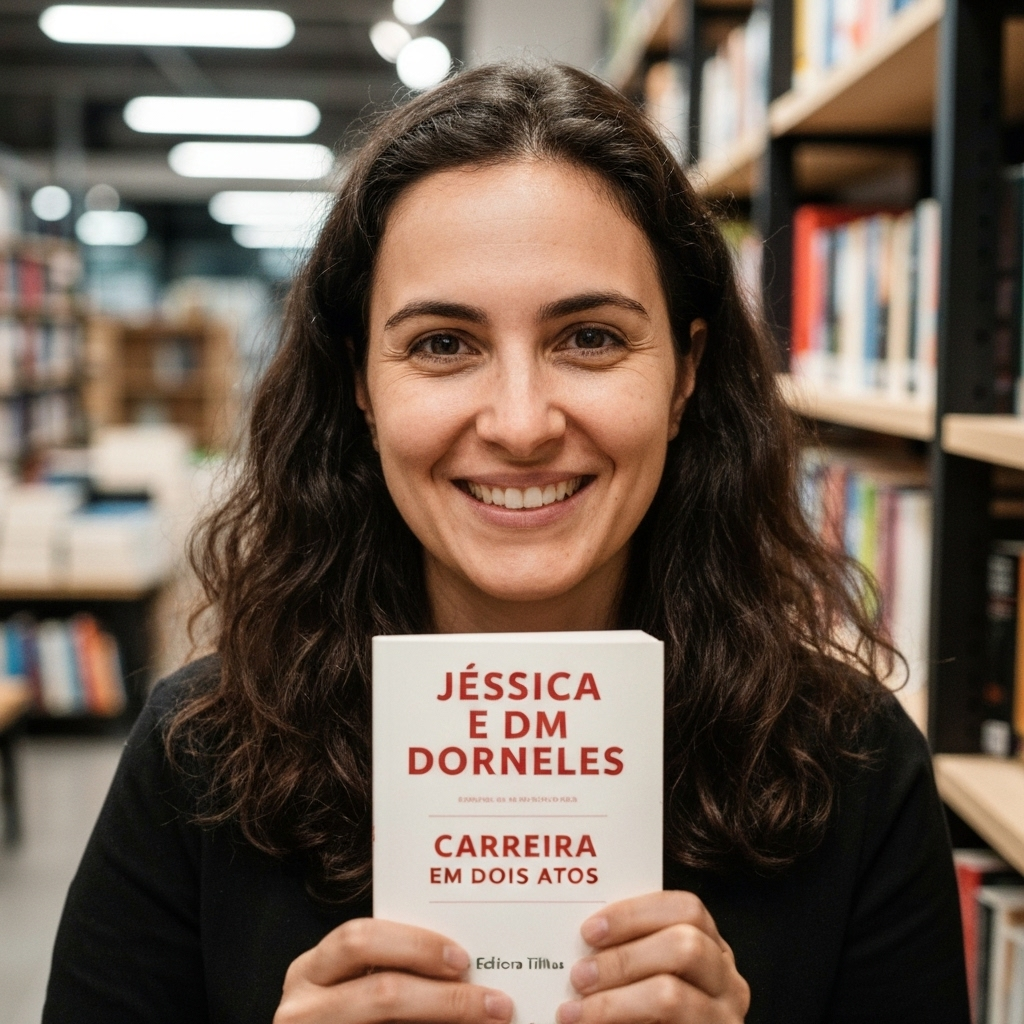 Jéssica Dorneles, autora do livro 'Carreira em Dois Atos'