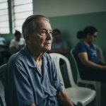 Joe Biden recebendo tratamento radioterápico.