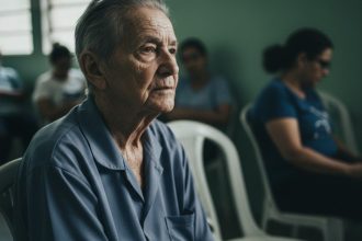 Joe Biden recebendo tratamento radioterápico.