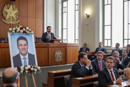 Foto da homenagem a Charlie Kirk na Câmara Municipal de São Paulo