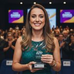 Andréa Torres Lona recebe Troféu Garra