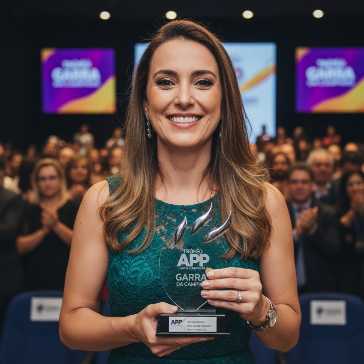 Andréa Torres Lona recebe Troféu Garra